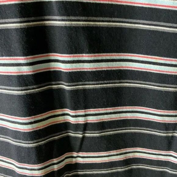 Greg Norman Polo Stripe Shirt 3/4 Button Front Short Sleeves Men's Size Large - Picture 6 of 8